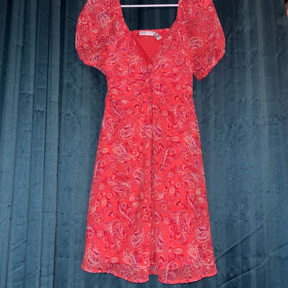 Sincerely Jules Red Paisley Dress